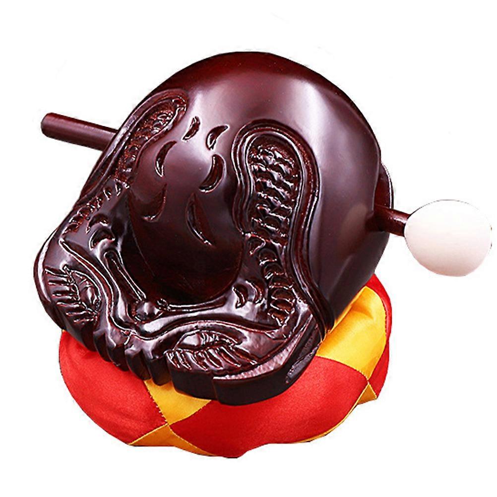 Wooden Knocker with Stick Buddhist Percussion Instrument 2Sets