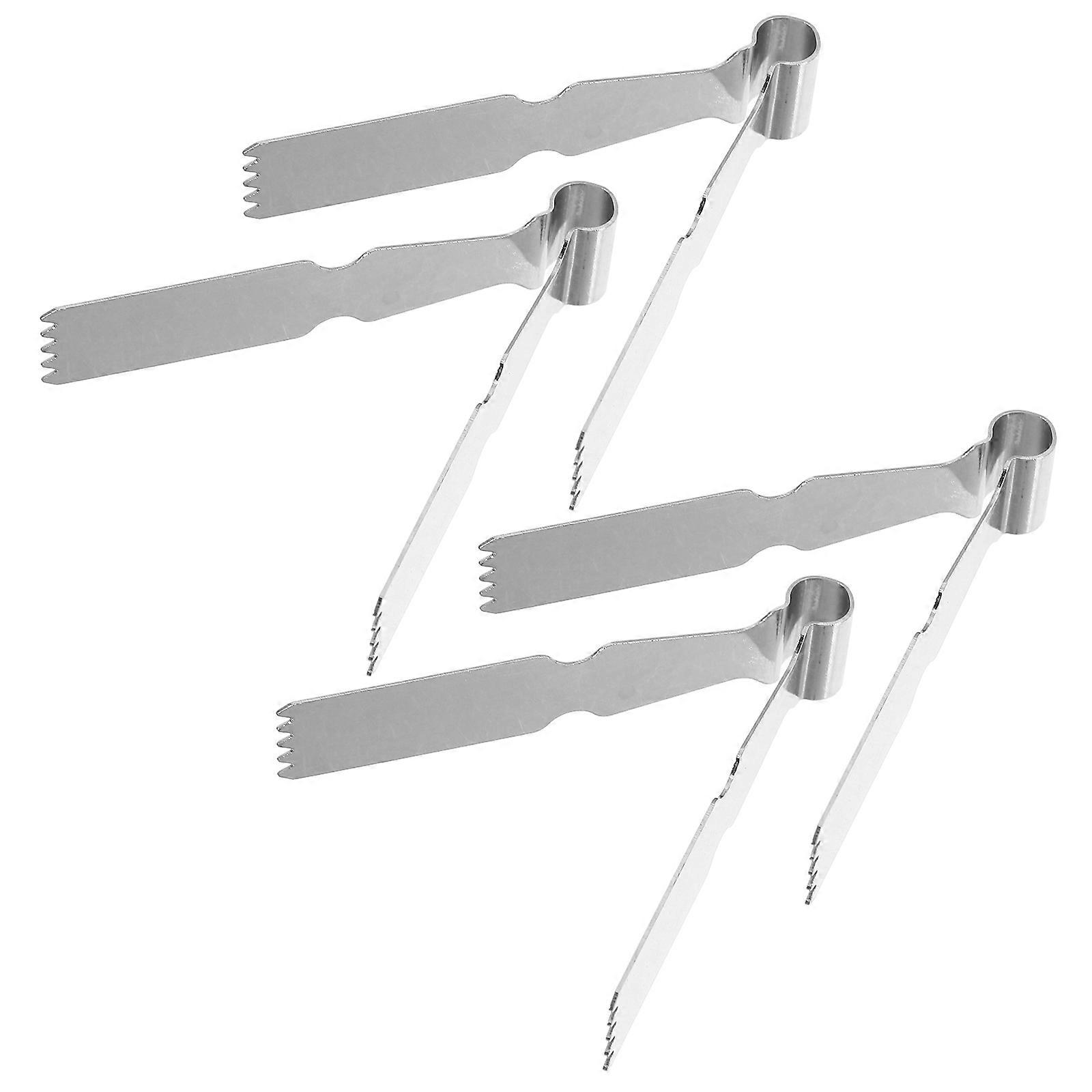 4Pcs Bakery Food Tongs for Cooking and Grilling Applications Featuring Simple Structure and Reliable Anti-scald Functionality
