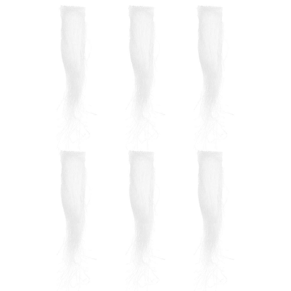 Plush White Eyebrows Santa Claus Fake Mustache for Holiday 12Pairs