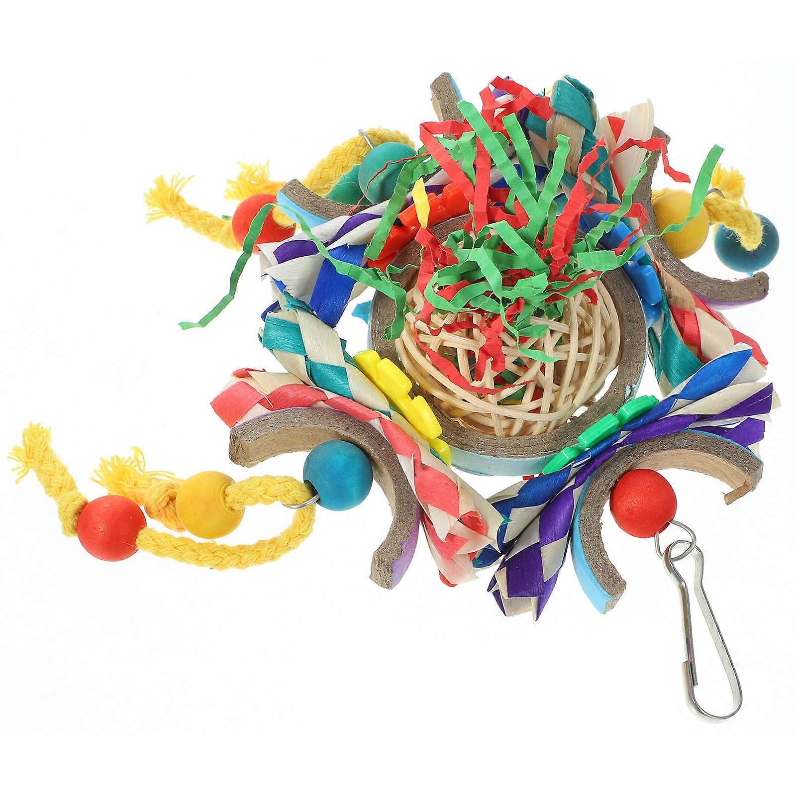 Parrot Cage Shredding Toy 3Pcs Bird Entertainment Hanging Biting 22.00X13.00X6.00CM