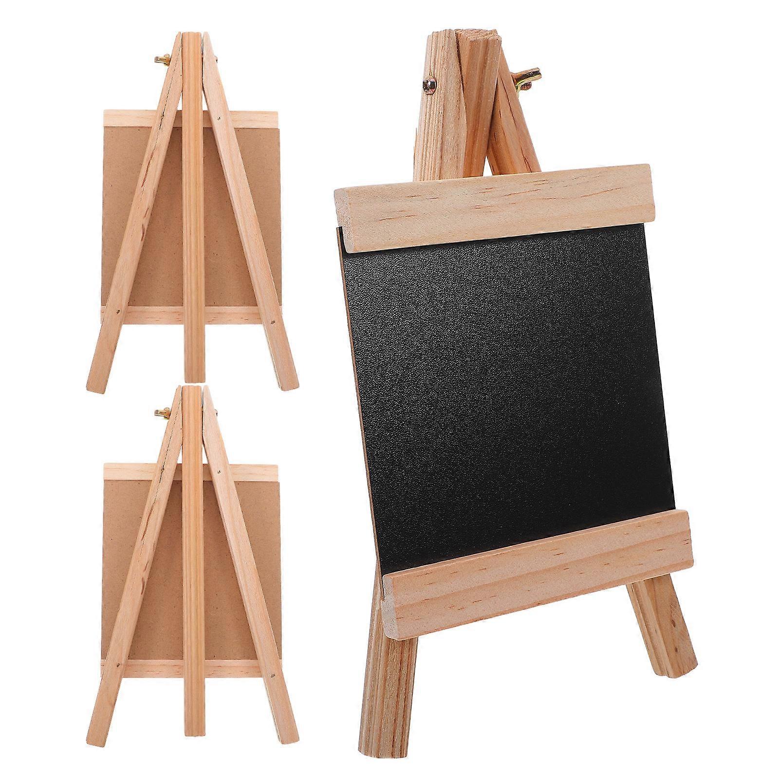 Menu Holder Rustic Wooden Chalkboard for Erasable Display 15Pcs