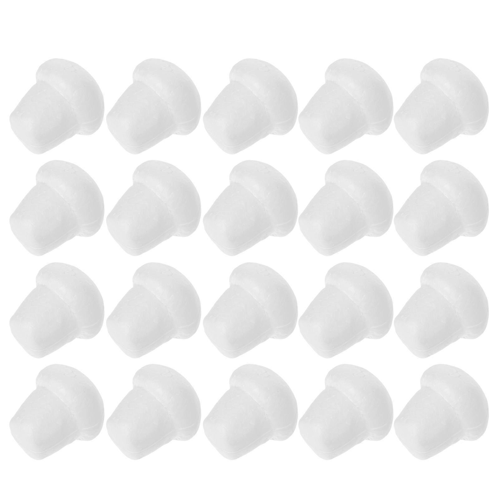 Blank Foam Mushroom Mushroom Statue for DIY Painting 40Pcs White Set