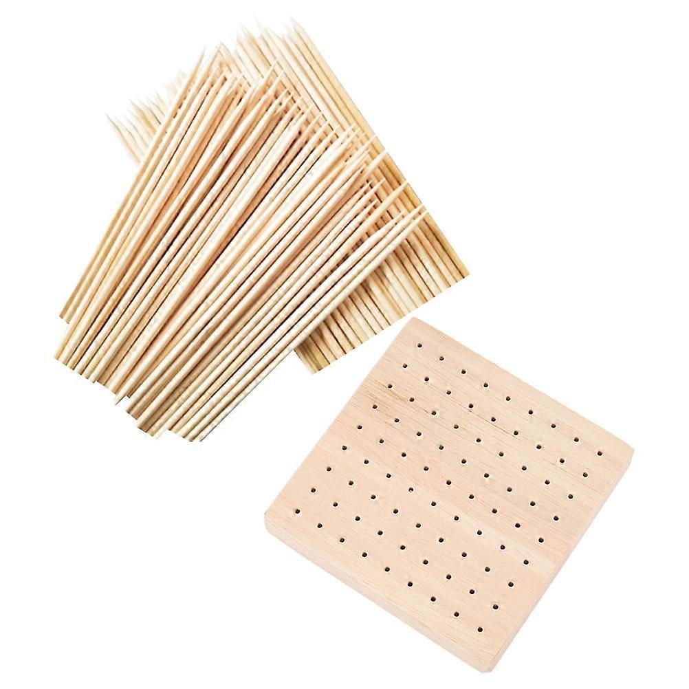 Wooden Holder for Clay Doll Display 3Sets Pottery Doll Base