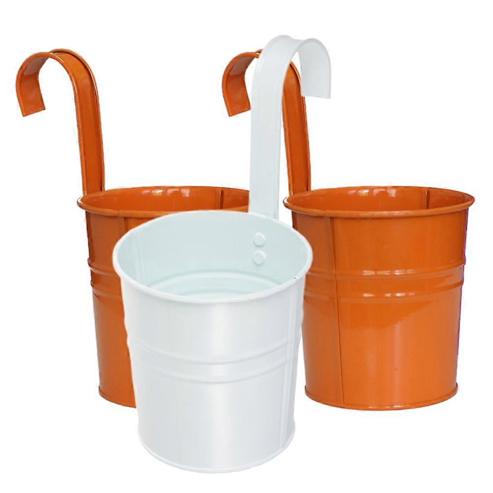 Wall Mounted Garden Planter Bucket for Gardening Use 6Pcs Random Color