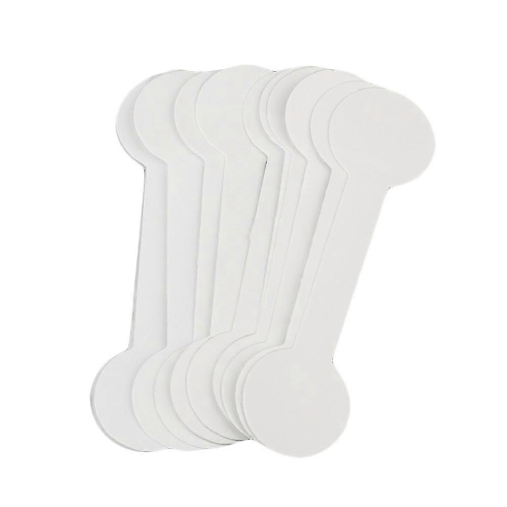 Jewelry Keyring Blank Label Tags for Display 600Pcs White Round Shape