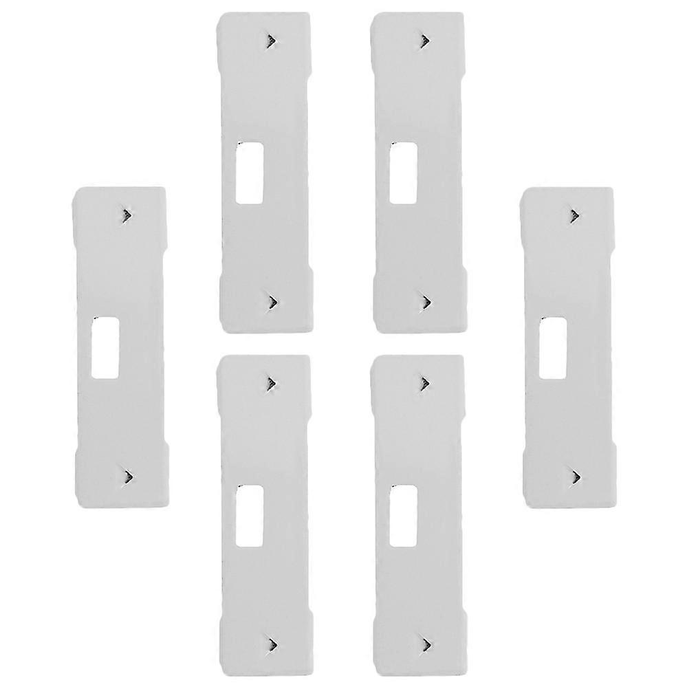 Vertical Blind Repair Tabs 12 Pcs Replacement for Fixing Window Shades Slats in White Color for Home Repair and Maintenance