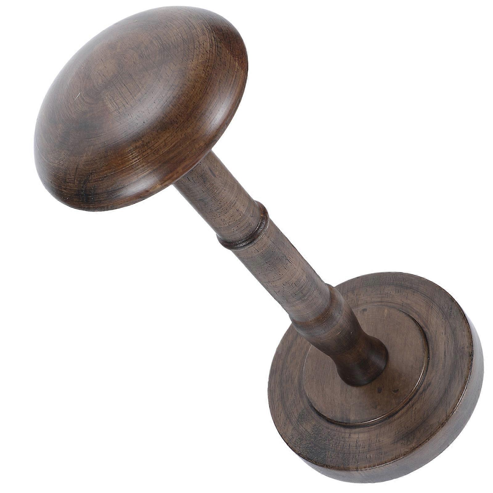Wood Hat Stand Hat Display Stand for Display 2Pcs Coffee Cap Organizer