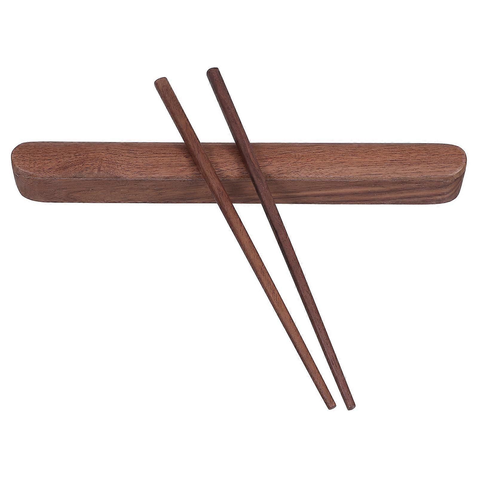 Wooden Chopsticks With Pull- Reusable For Home Or Restaurant 1Set
