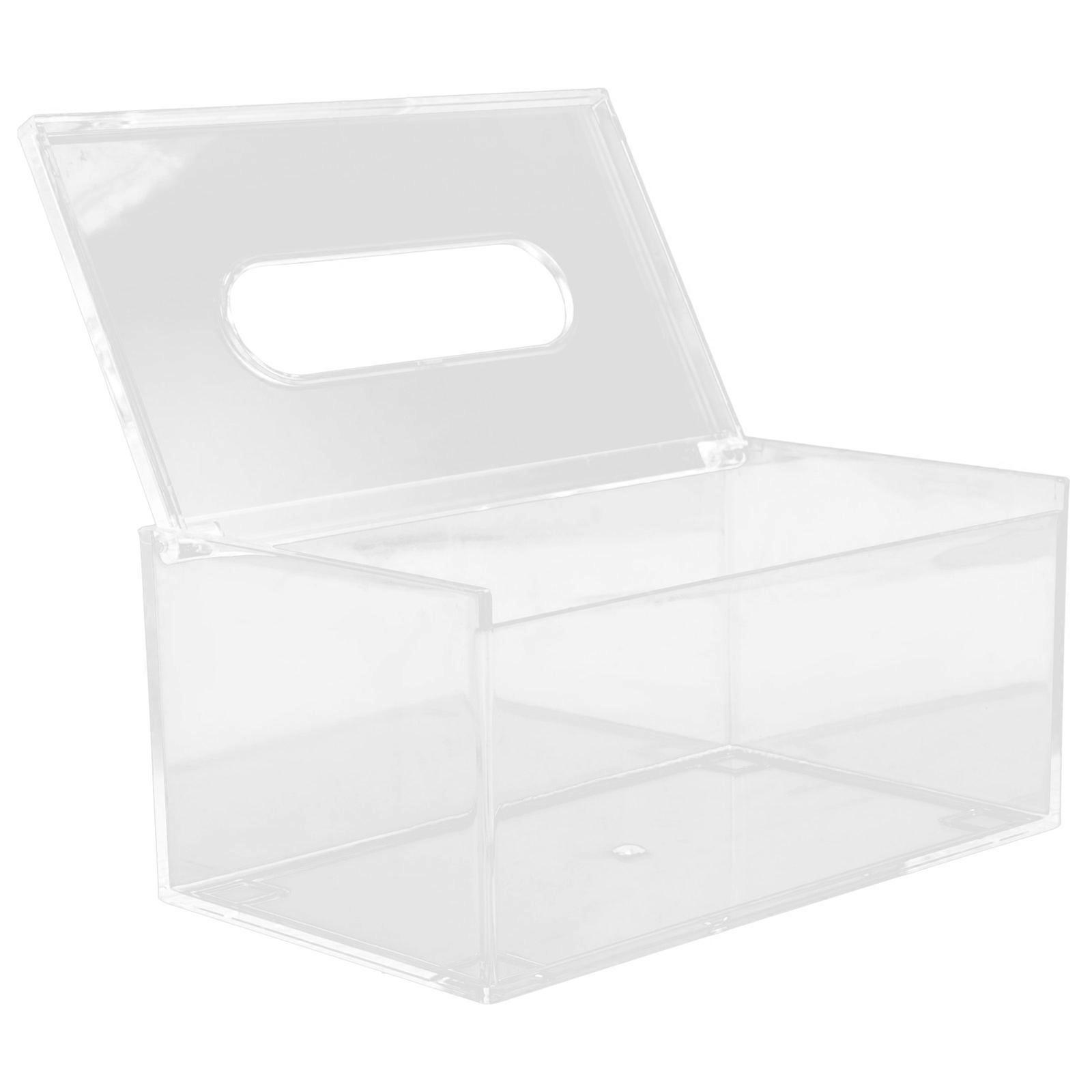Acrylic Tissue Holder for Storage Use 3Pcs Transparent Clear Napkin Box