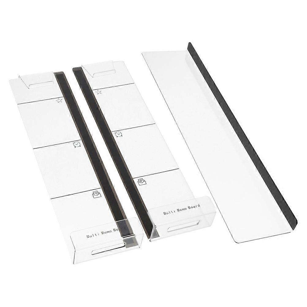 Desktop Note Memo Board for Computer Side 6Pcs Transparent Acrylic