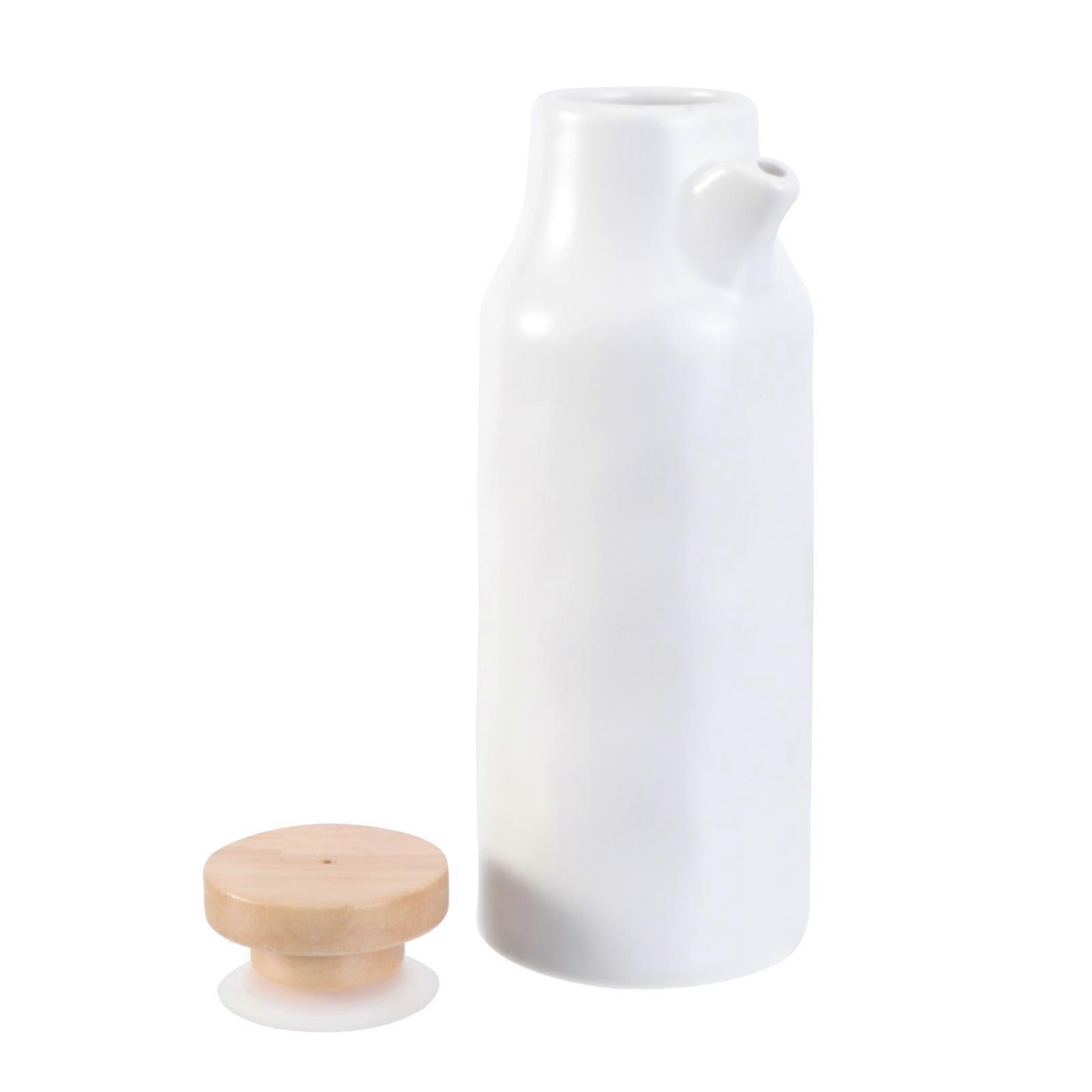 Keramisk kryddkokare för köksbruk Vit kryddflaskförvaring