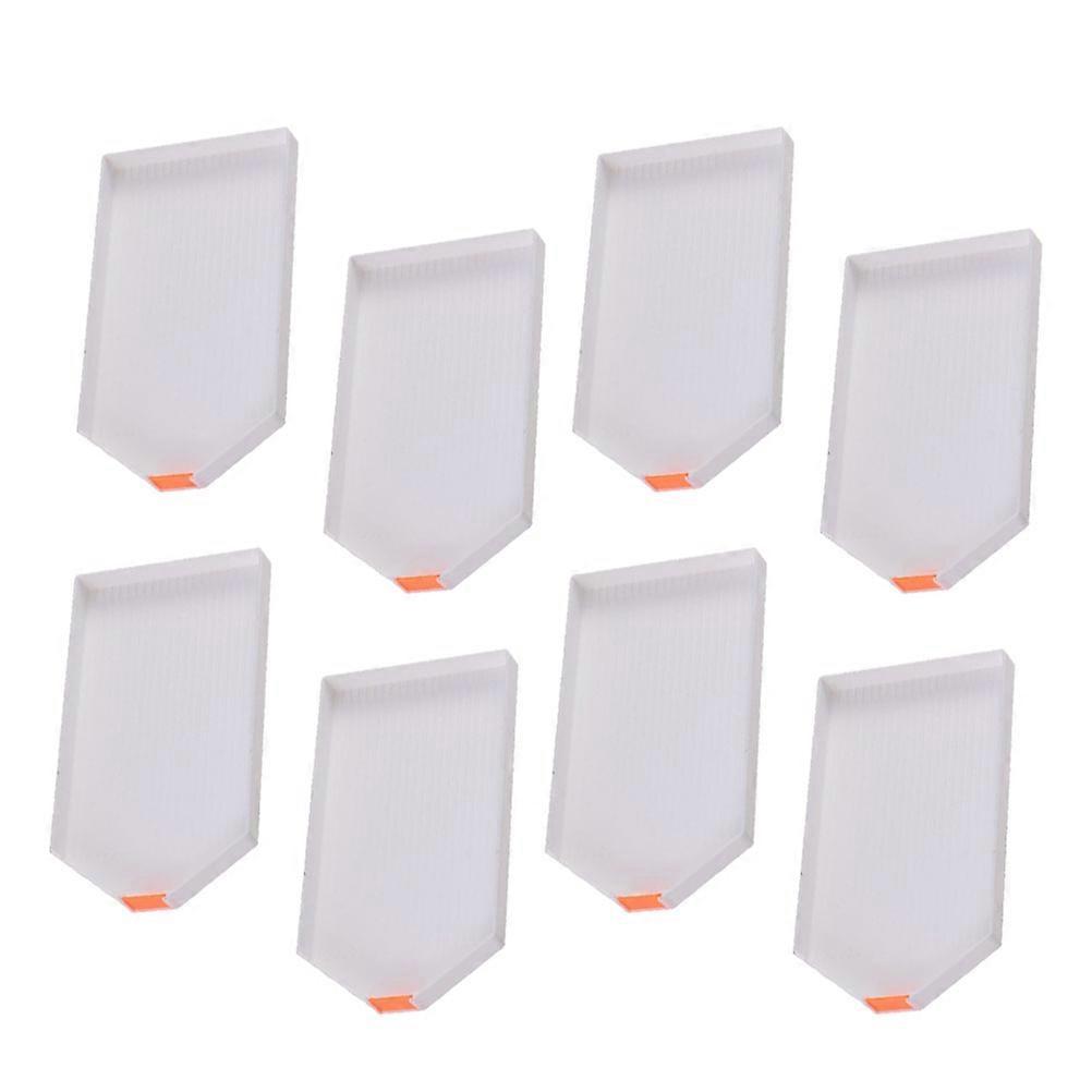 8 Pcs Beads Painting Embroidery Set For Home Use With White Color And Cross Stitch Function
