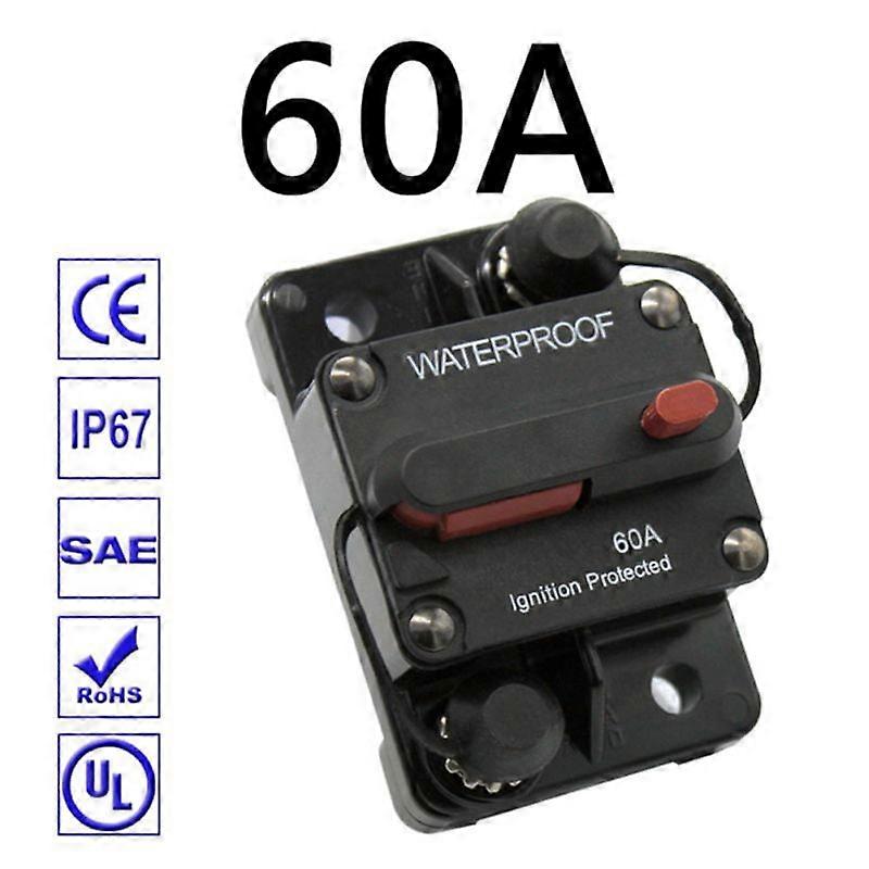 Circuit Breaker 30-300A with Manual Reset Trolling Motor Auto Car Marine Boat Bike Stereo Audio Terminal Inline Fuse Inverter for System