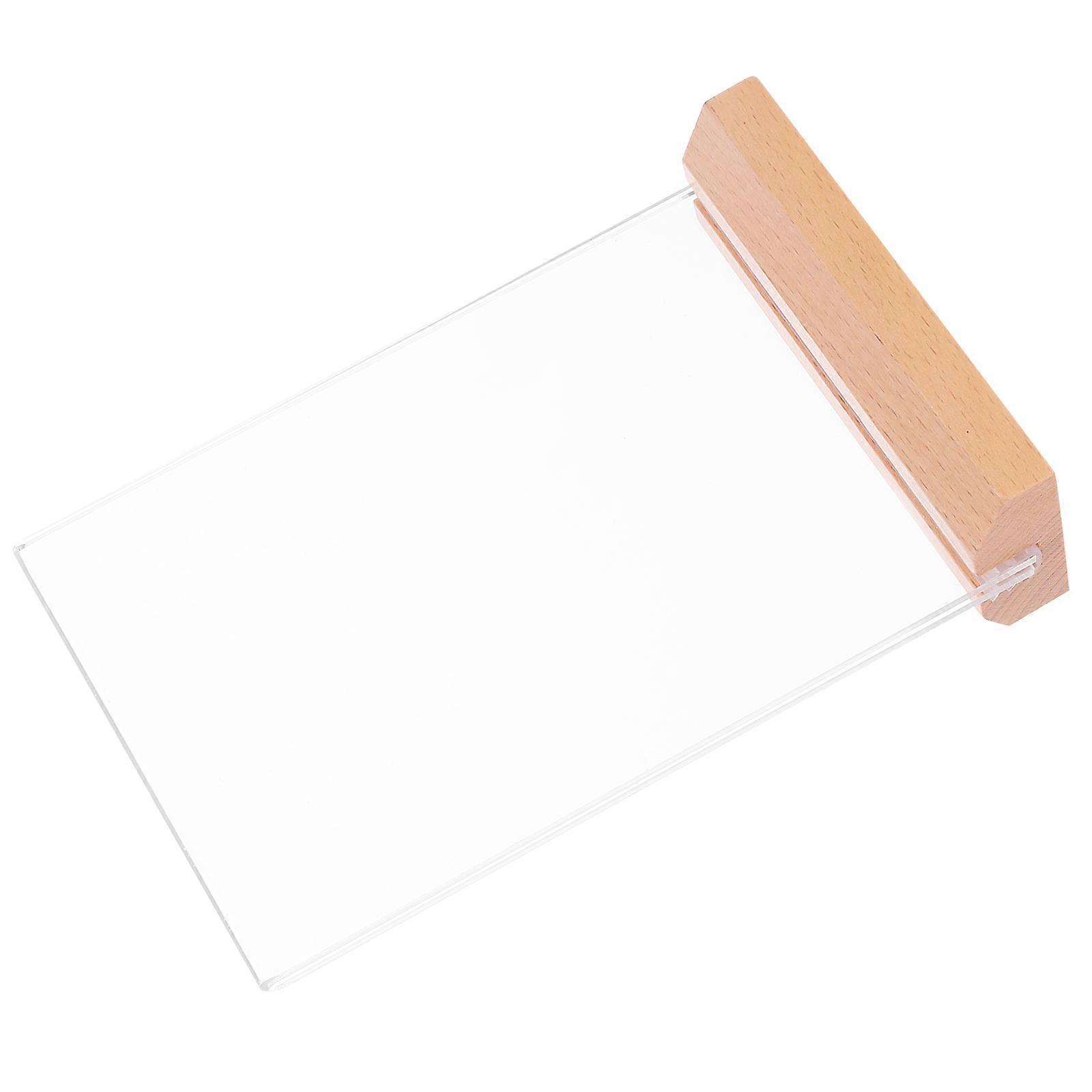 Clear Brochure Display Stand Acrylic Sign Holder for Home Use 5Pcs