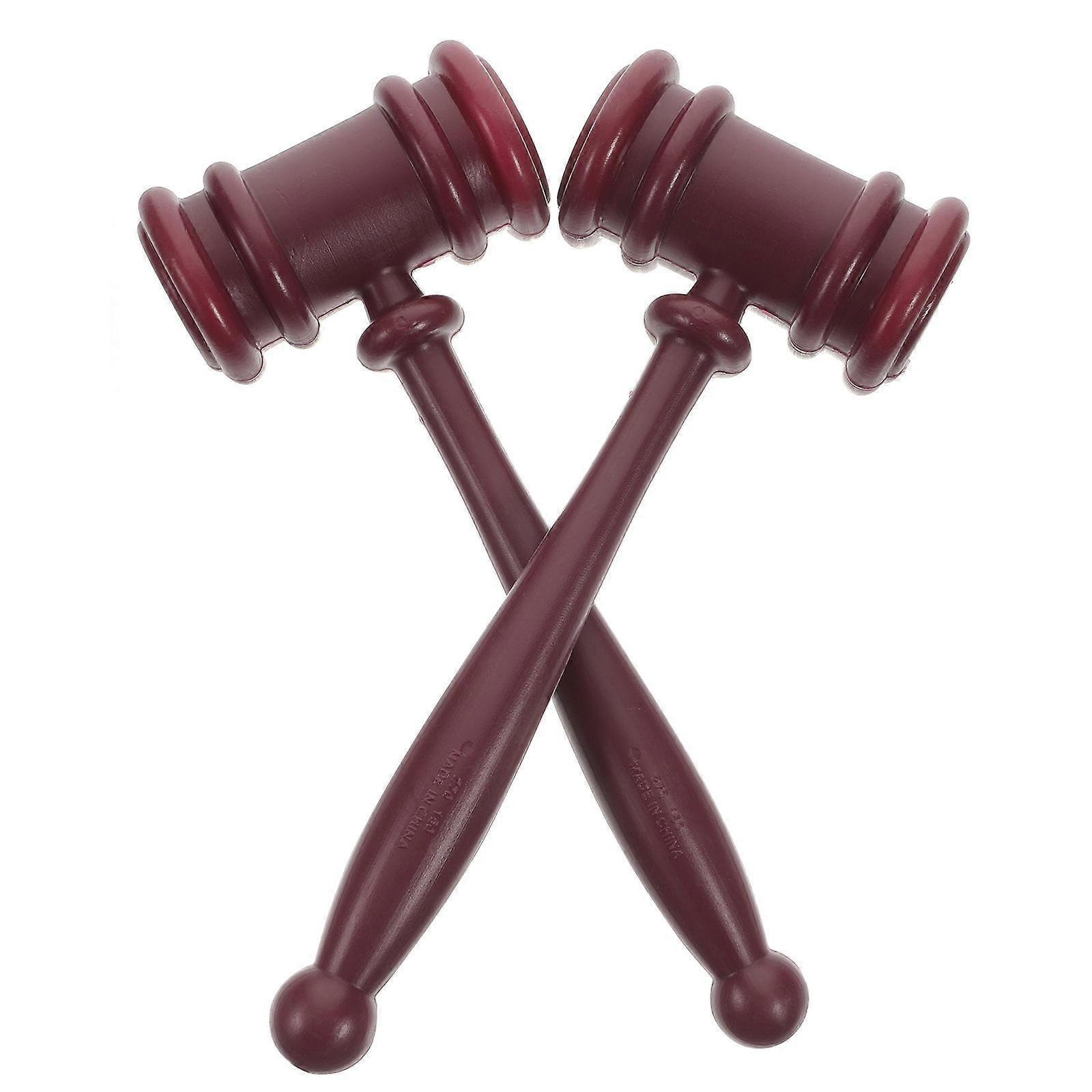 Auction Hammer Prop 10Pcs Judge Hammer Toy for Kids Playing with