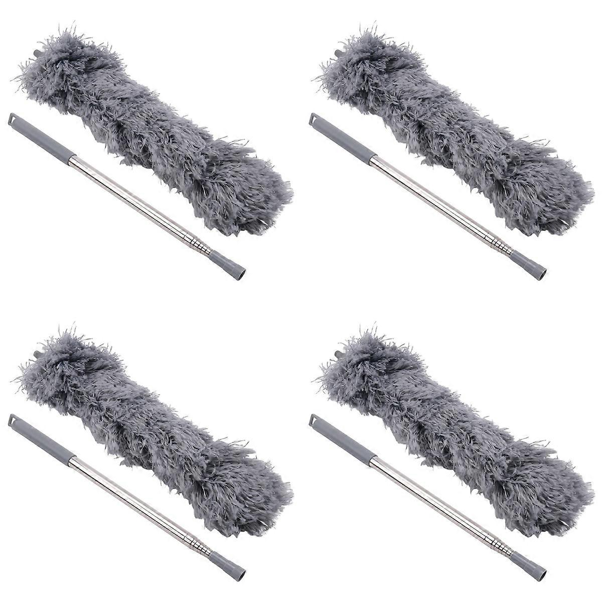 Gutter Cleaning Brush Roofing Tool with Telescopic Extendable Pole 8.2Ft Guard Cleaner Tool Easy Rem
