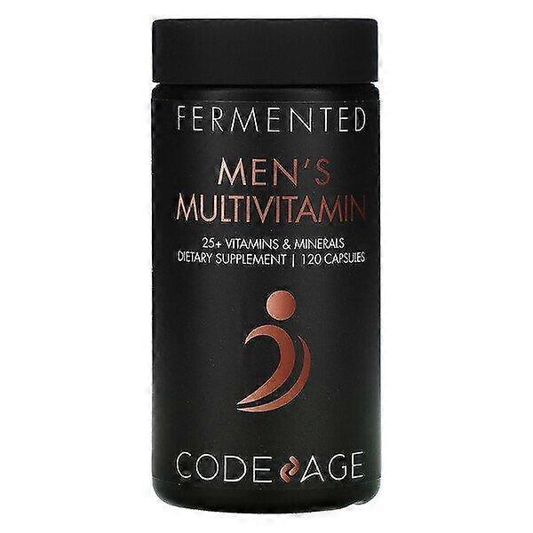 Codeage, Fermented, Men's Multivitamin, 25+ Vitamins, Minerals, 120 Capsules
