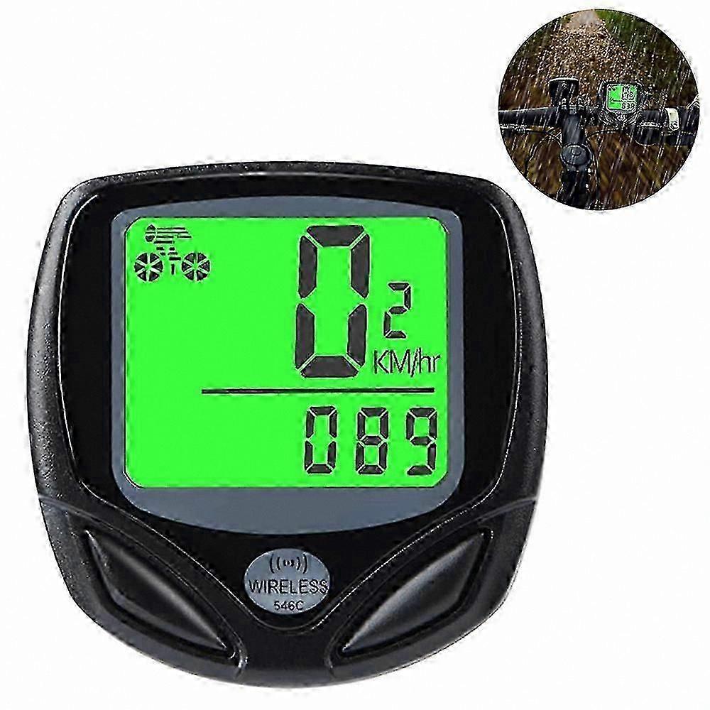 LCD Speedometer for Road and Mountain Bikes, Wireless Waterproof Design with Auto Wake-Up Function