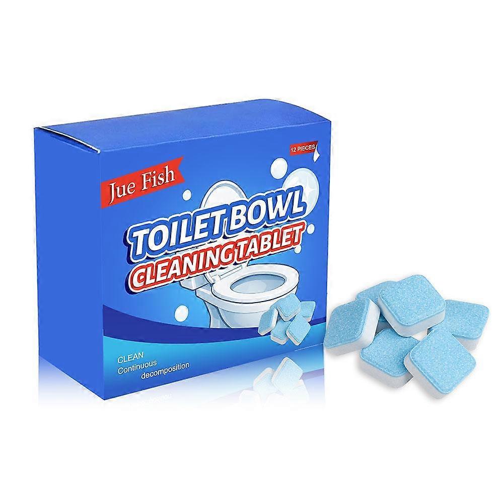 For ProClean Toilet Cleaning Tablets 12 Pack Powerful Stain Removal Fresh Scent Effervescent Drop In Clean Tabs