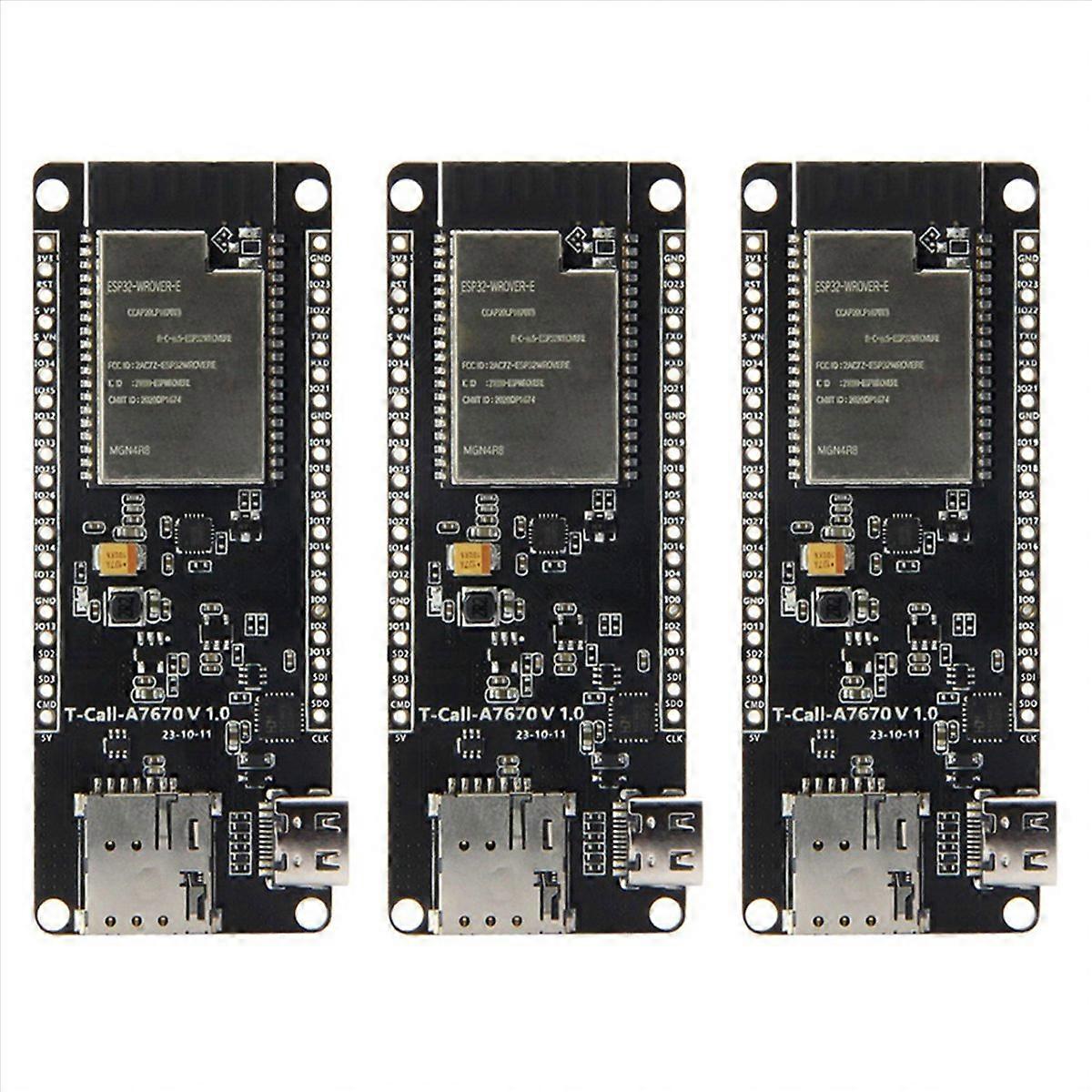 3X T-Call A7670 4G 2G ESP32 Development Board A7670E LTE GSM Network ESP32-WROVER-E WiFi Bluetooth M