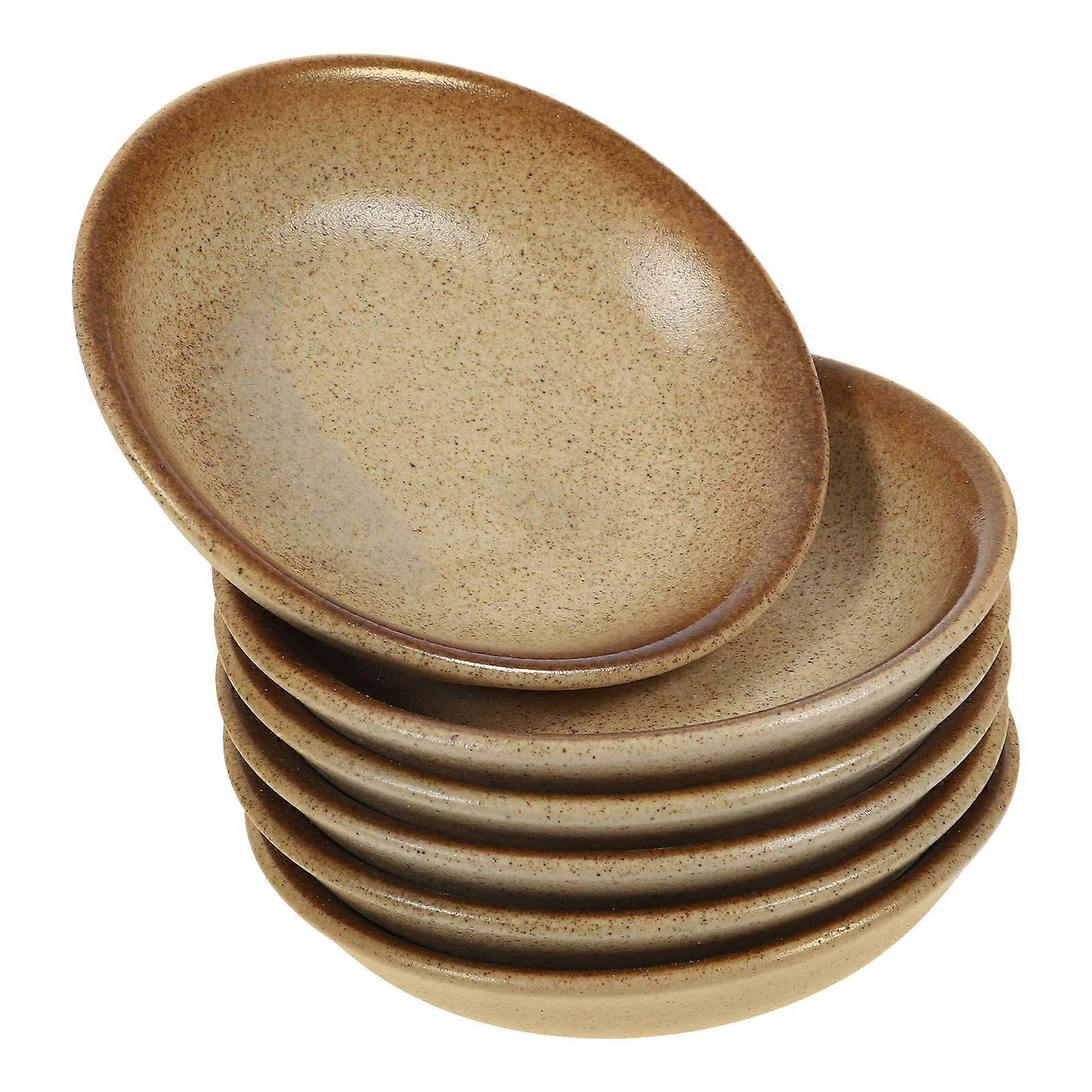 Sauce Dishes For Dipping 6Pcs Ideal For Holding Condiments During Elegant Dining Occasions Small Round Bowls