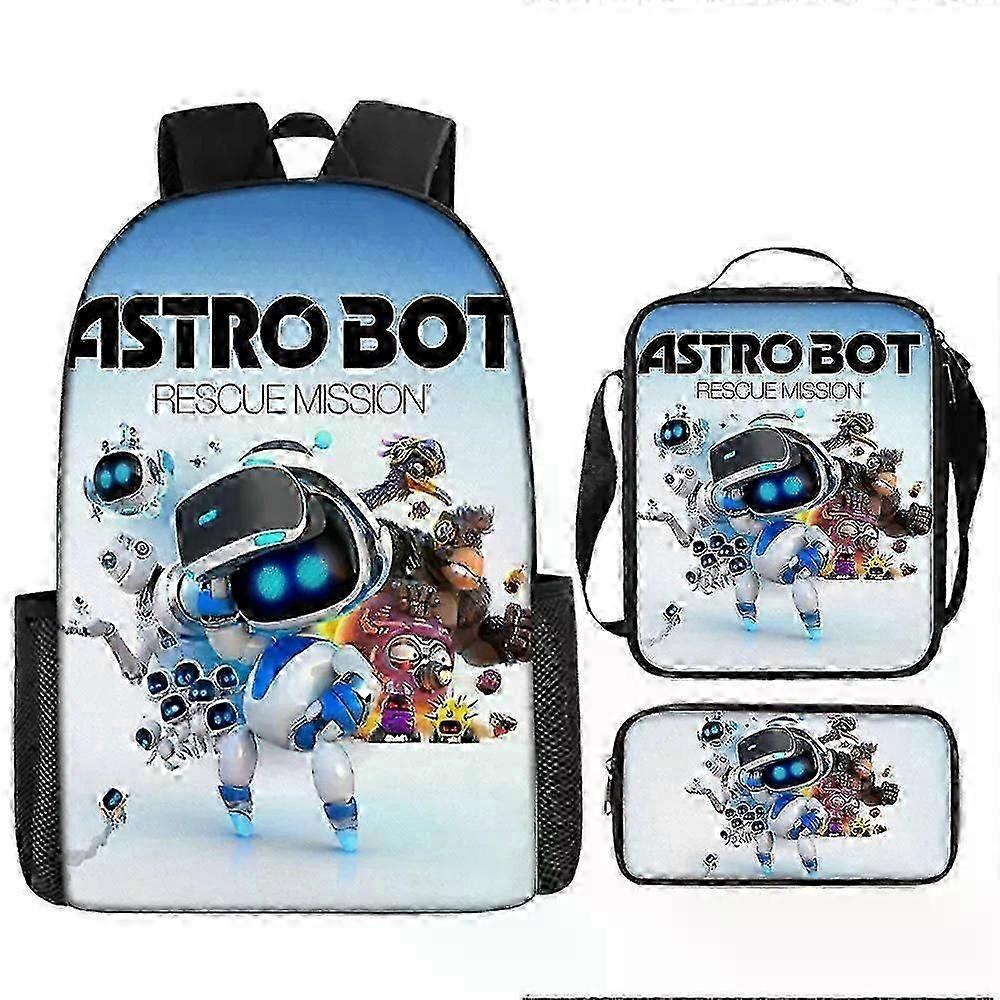 Astro Bot School Backpack Robot For Student Pen Bag Shoulderbag - HF