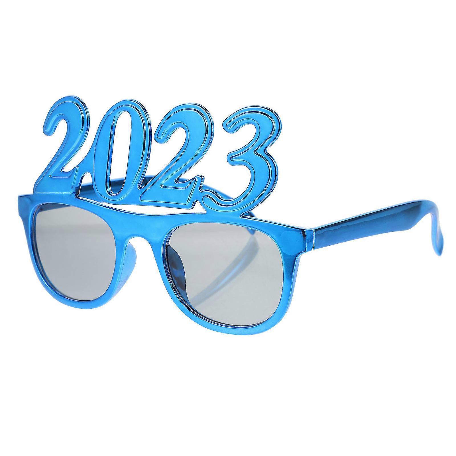 Party Eyeglass Props Pc 1Pair Blue for Decoration with Easy on Off and Performance Props