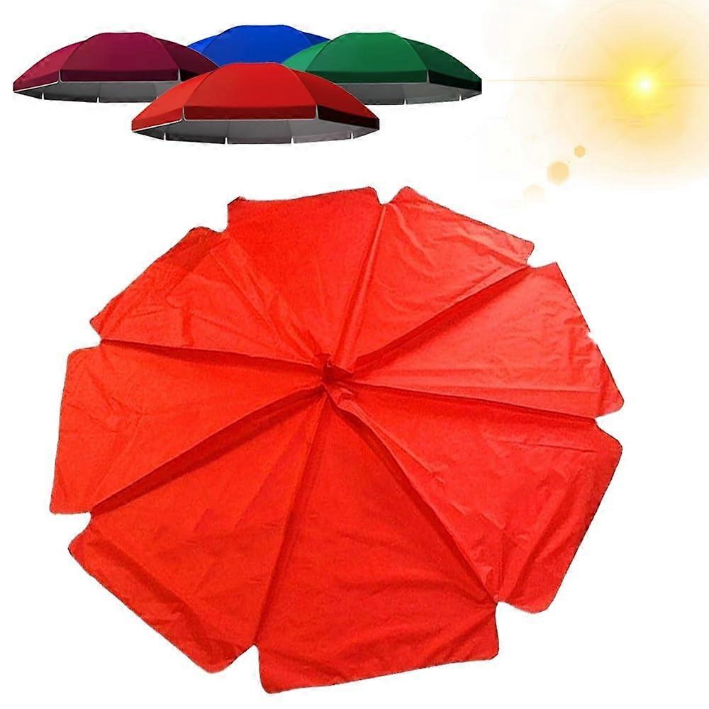 Replacement Canopy For Garden Umbrella, Waterproof UVResistant Fabric, 180cm/6ft, 8Rib, Curved Edge, Blue