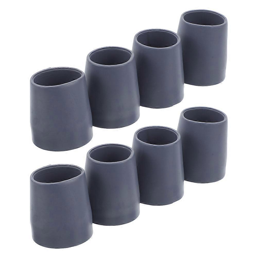 Rubber Feet Replacement for Shower Chairs Stability 8Pcs Grey Leg Caps
