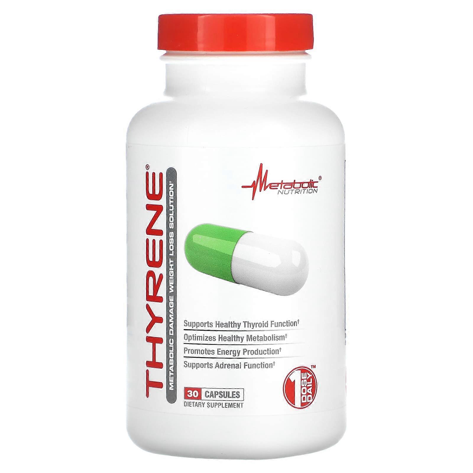 Thyrene, Metabolic Damage Weight Loss Solution, 30 Capsules