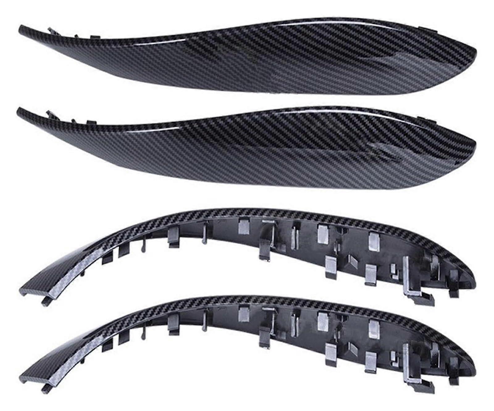 Inner Door Handle Trim Cover Carbon Fiber Chrome 4Pcs for BMW F30 F31 F32 F33 F34 F35 F36 F80