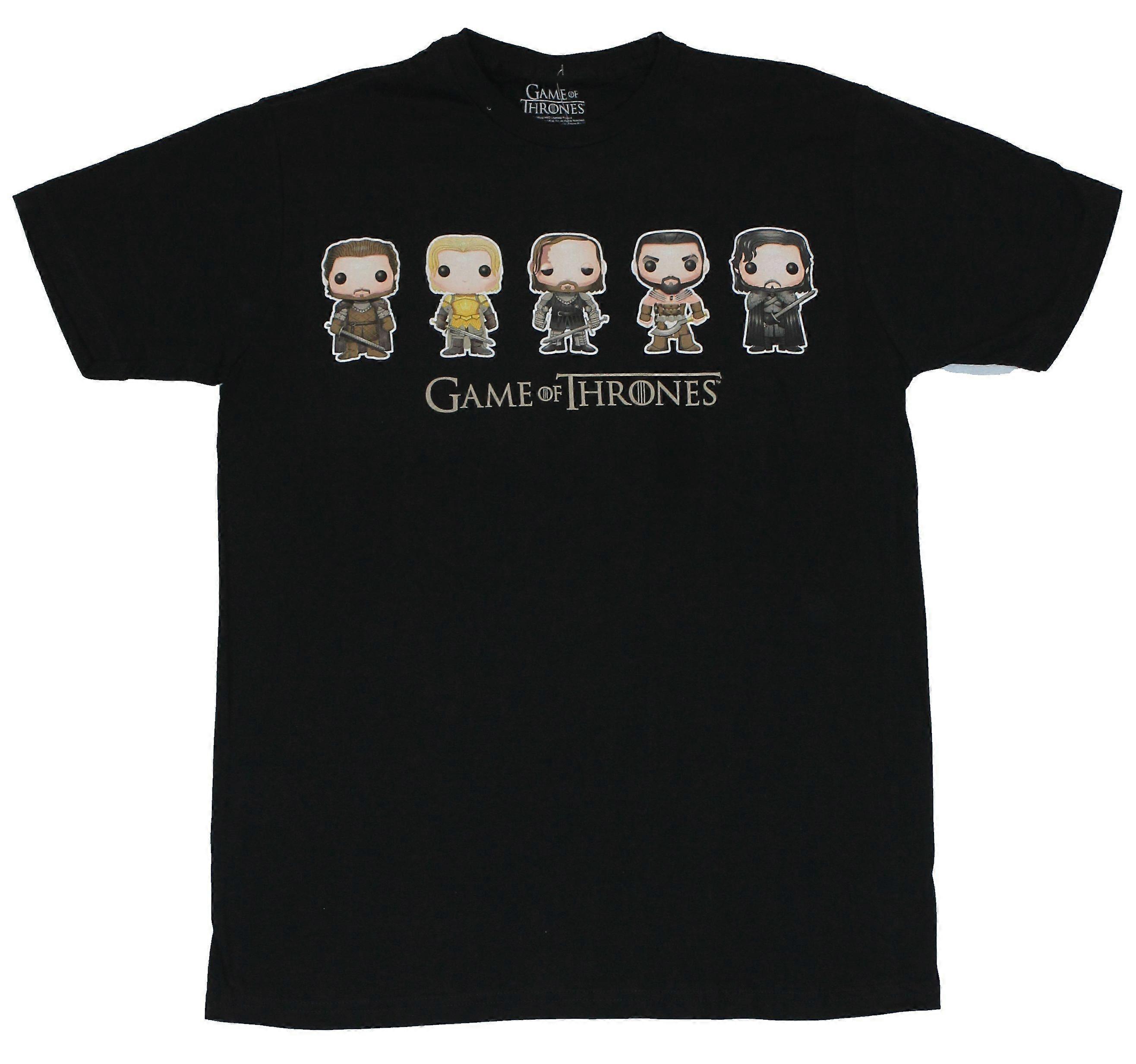 Pánské tričko Game of Thrones - Funko Pop Style Lineup seriálových postav-popoh236