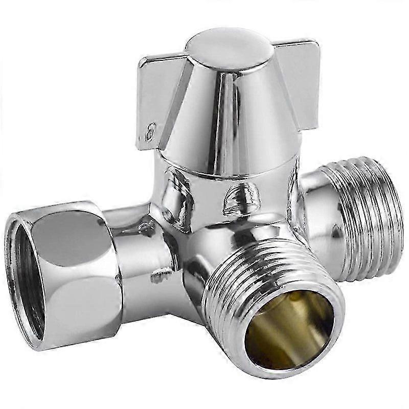 Brass 3-Way Valve, G1/2 3-Way Valve, 3-Way Shower Diverter, 3-Way Shower Diverter Valve, 3-Way Shower Diverter Valve for Shower, Hand Shower and Show