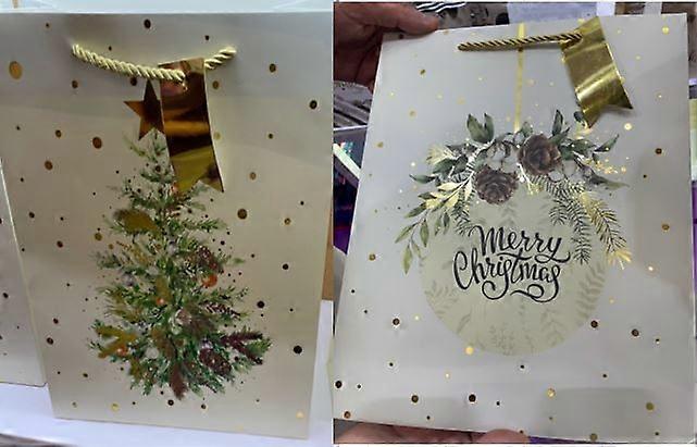 Presentpåse Jul 2-pack 18x14 cm