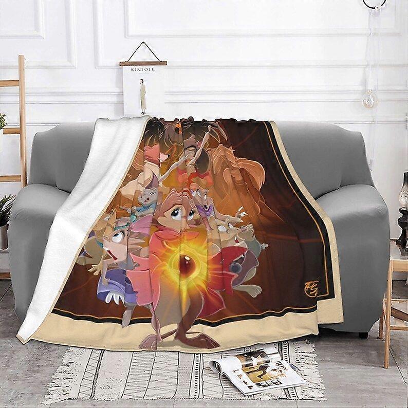 Two Layers Blanket The Secret Of NIMH Custom Name Printed Bedspread Sofa Covers Travel Camping Blanket Christmas Giftjggt07