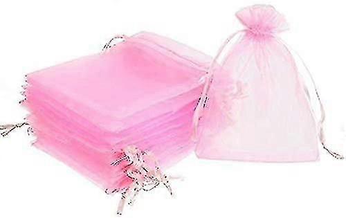 100 ks Číre organza tašky Šperky Candy Drawstring Vrecká20x30cm