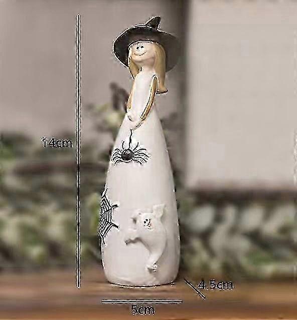 Halloween Witch Decor Set | Whimsical Cute Decorations | Festive Tabletop Display