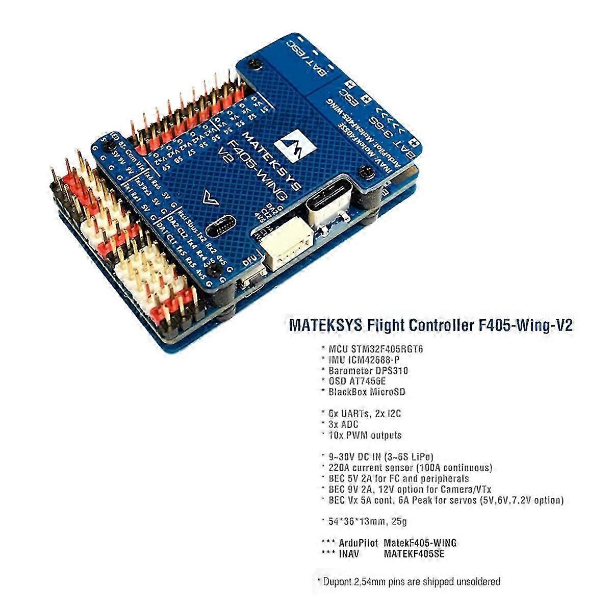 F405-WING-V2 Flight Controller for INAV