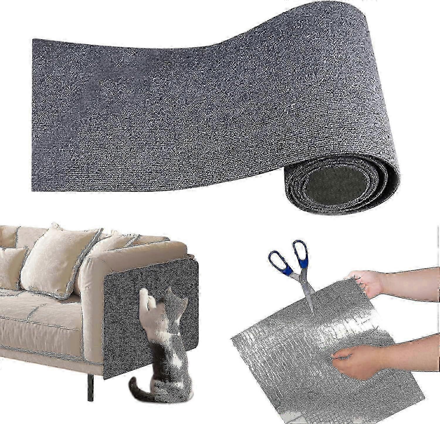 Self-Adhesive Cat Scratching Mat - Trimable Mat for Furniture Protection