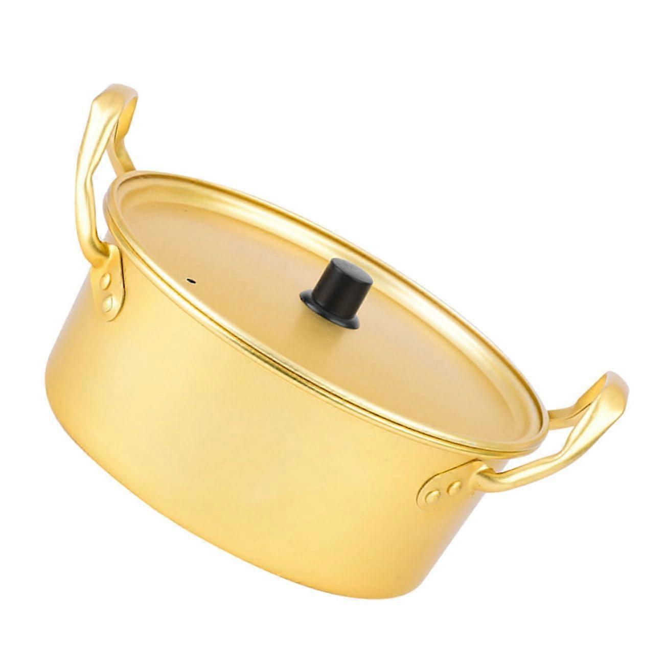 DualHandle Aluminum Stockpot For Instant Noodles, Lids Included, Soup Pot, Cooking Pot