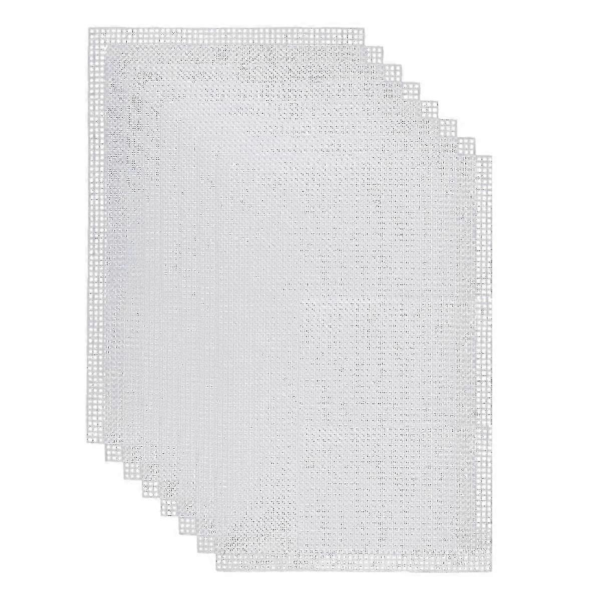 White Needlepoint Mesh Canvas for Embroidery Fursuit Eye and Craft DIY Sheets HwyS