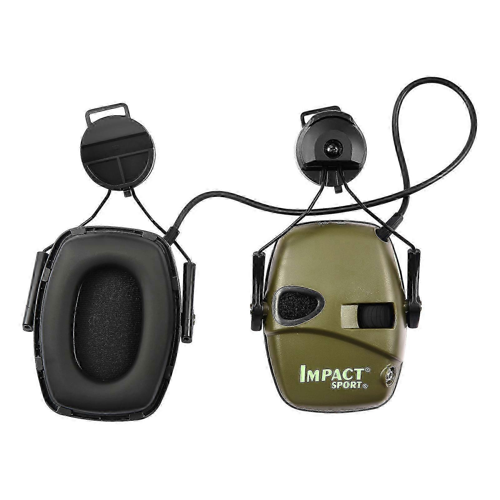 Electronic Shooting Headset Helmet Mounted Version Hunting Pickup and Noise Reduction Tactical Headset Hearing Protection Earmuff