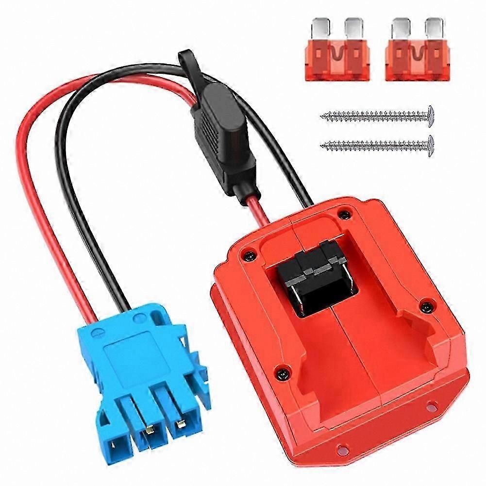 18V Battery Adapter with Wire Harness and Fuse Holder for Power Tools