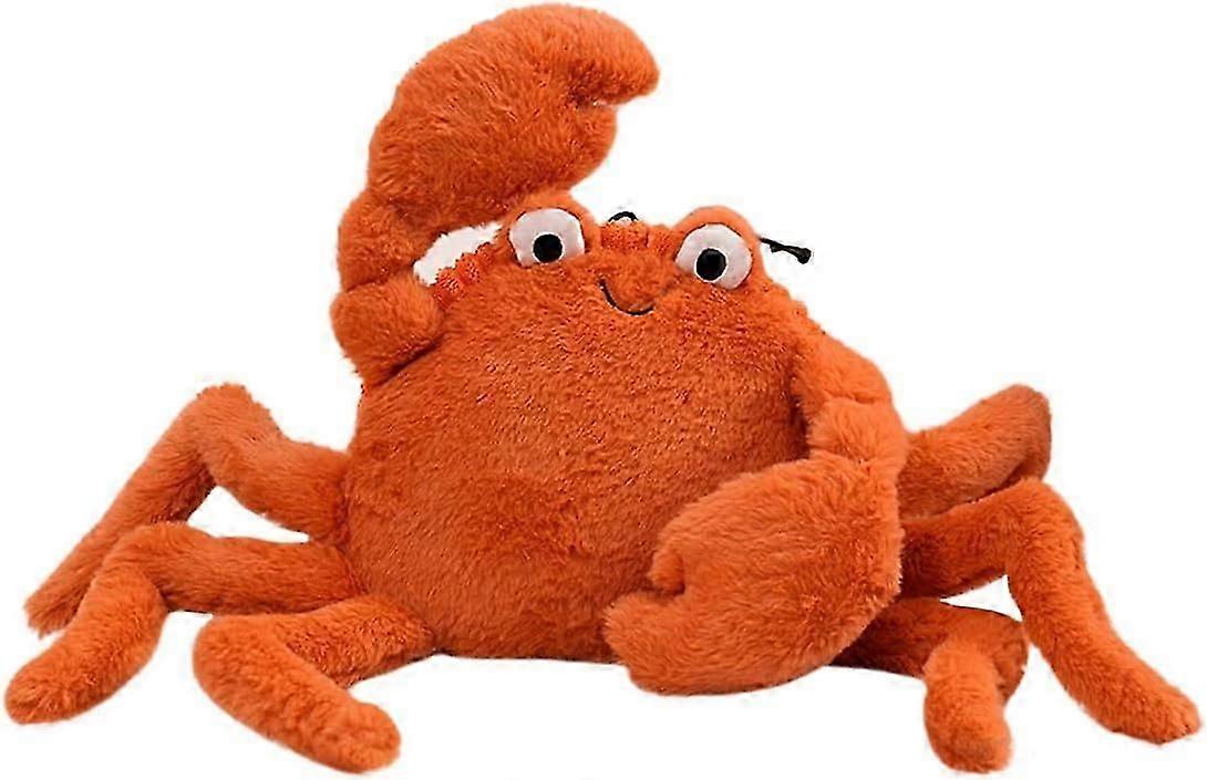 Lifelike Crab Plush Crab Hugging Pillows Soft Stuffed Sea Life Crab Toy Huggable Red Crab Cute Plushie Marine Dolls Gifts,15.7''