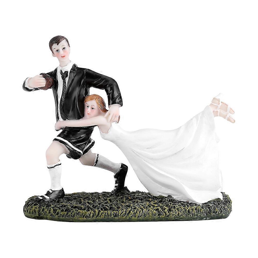 Romantic Dancing Bride Couple Figurine Wedding Cake Topper Decoration