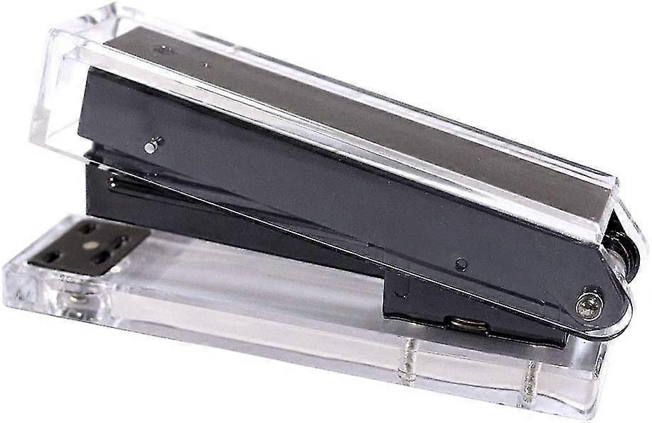 Clear Black Acrylic Stapler Desktop Accessory For Standard Staples
