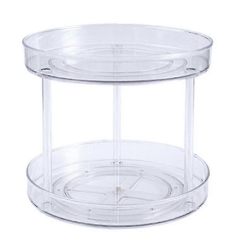 Transparent Turntabletiered Rotating Kitchen Spice Organizer For Cabinets Pantry