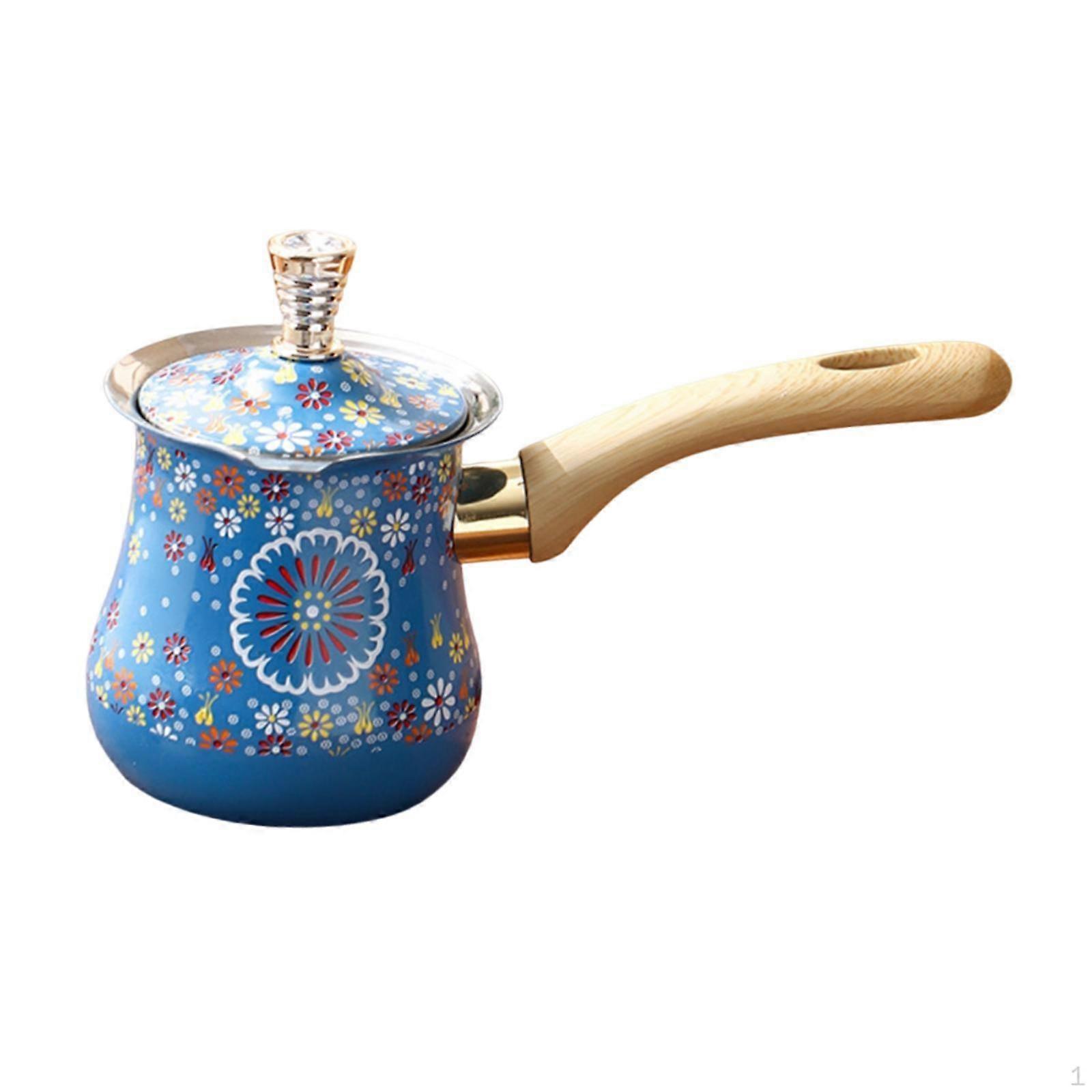 Camping Coffee Pot with Comfortable Grip And Lid for Induction Cooking