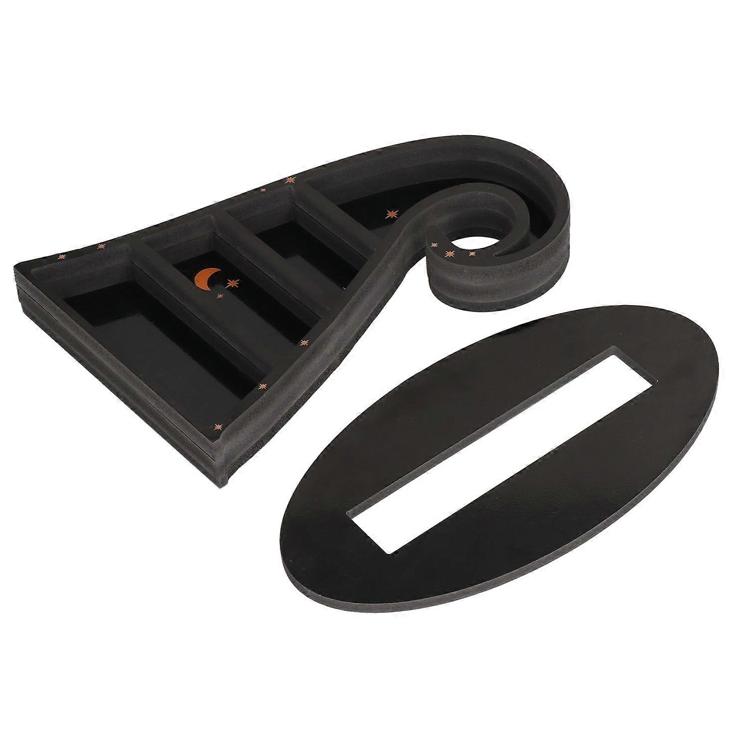 Crystal Display Shelf Gothic Style Witch Hat Design Durable PVC Stone Shelf Display for Bedroom Offi