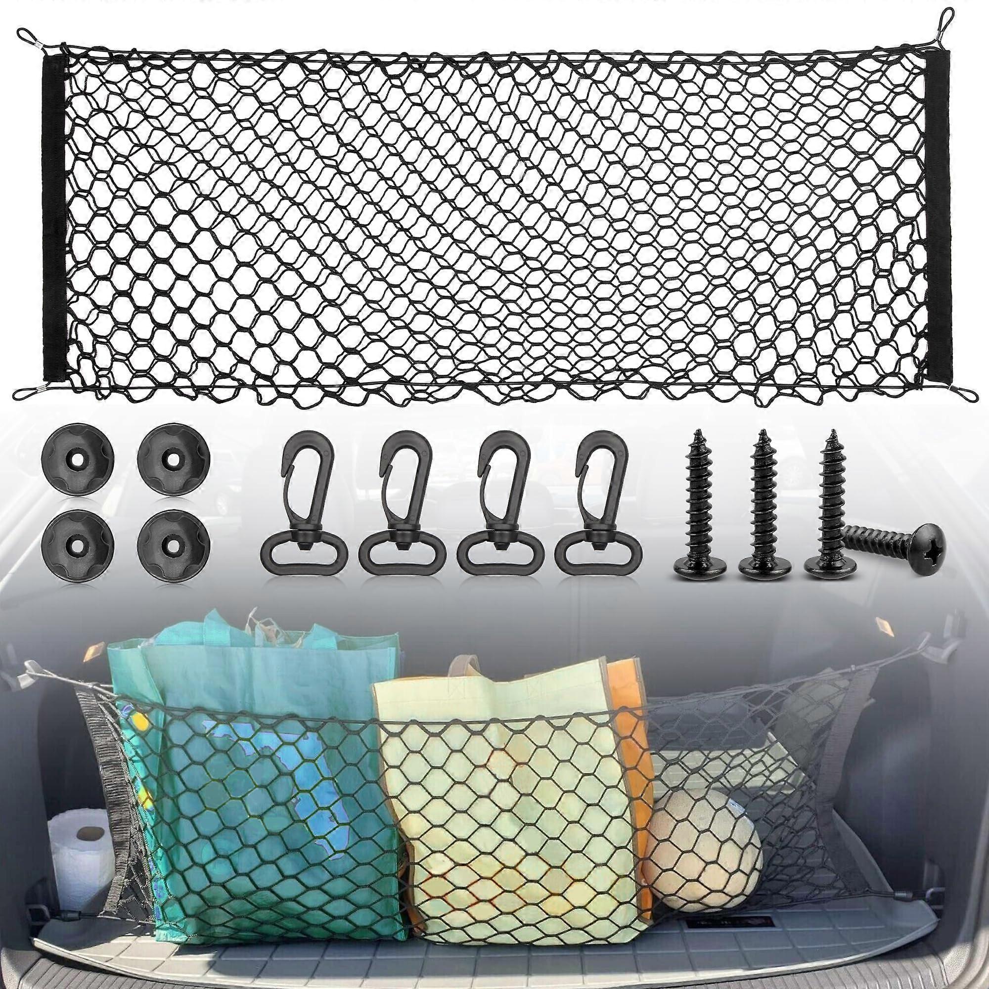 Cargo Net Truck Bed Rear Trunk Organizer Mesh for 20062022 with Mount Kit 43x16 Inch